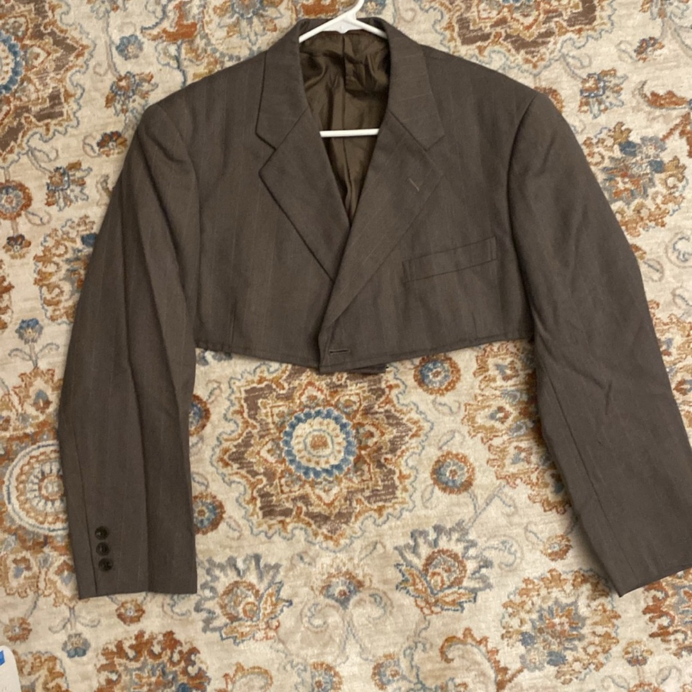 Vintage Reworked Cropped Blazer Set - Picture 5 of 10